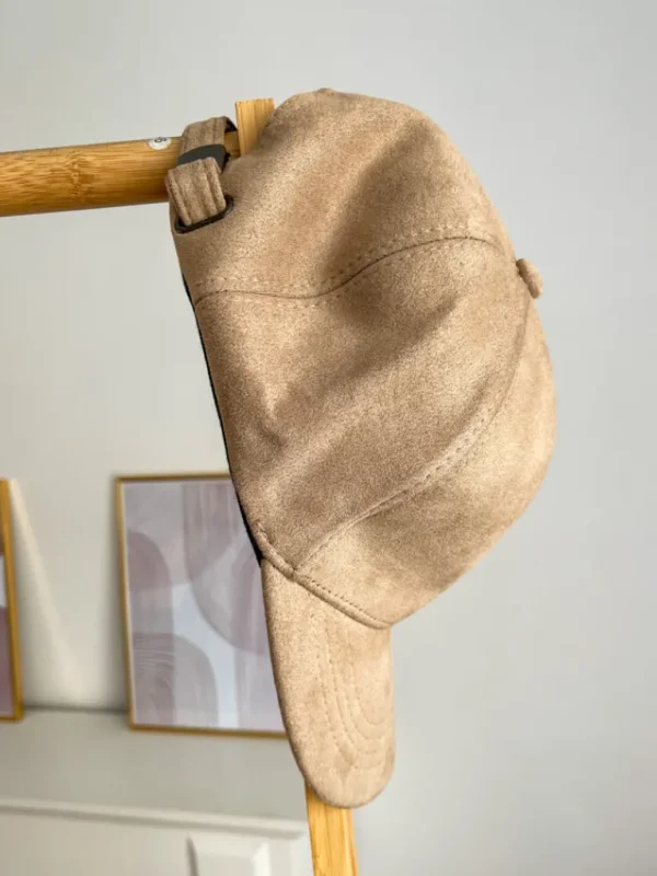 Echarpes, Bandeaux, Mitaines Et Casquettes*Justine Boutique Siena casquette suédine taupe