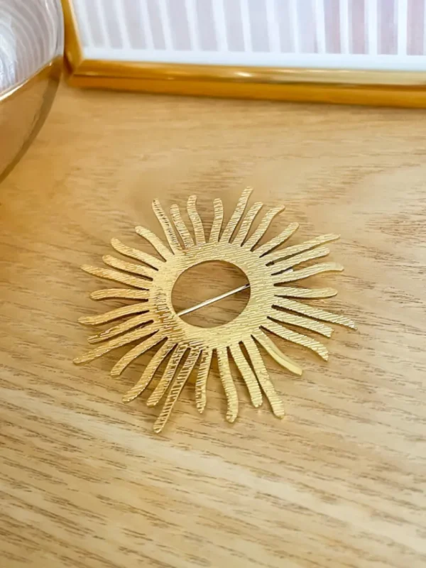 Barrettes*Justine Boutique Sun broche dorée