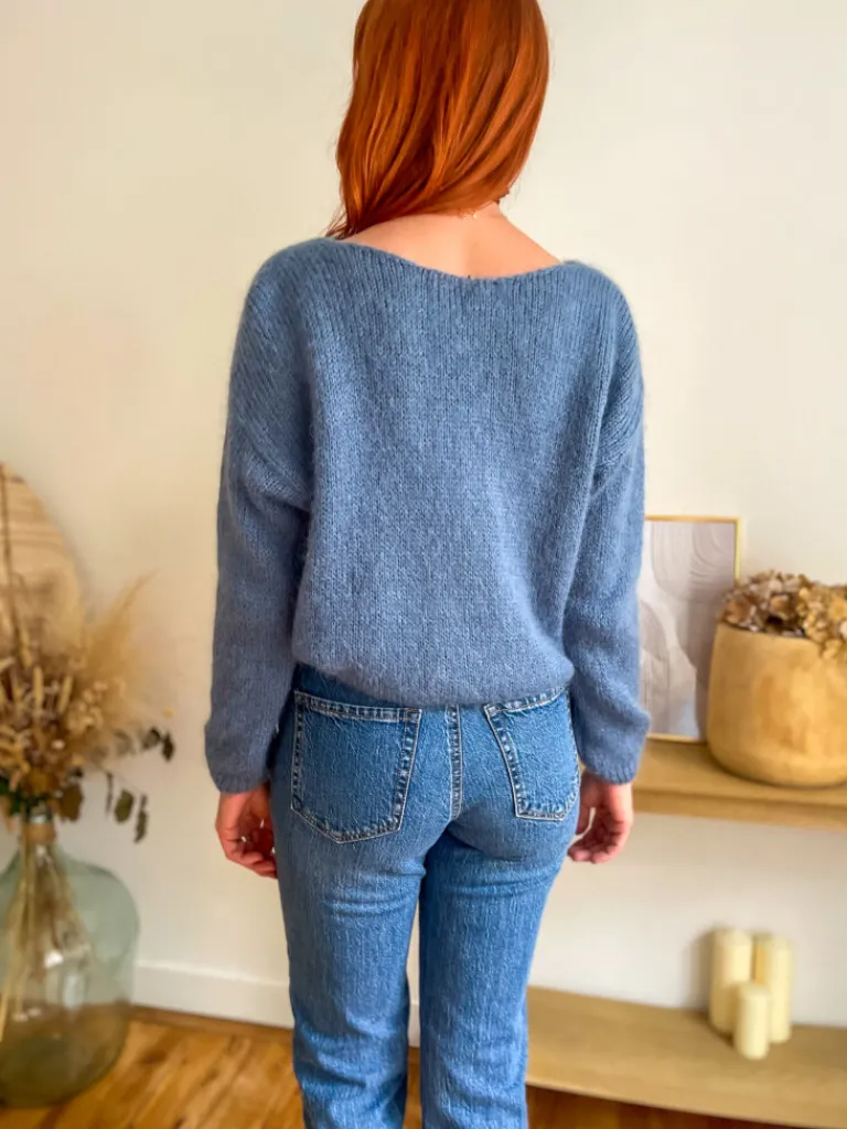 suzy_gilet_mohair_bleu_je_3.webp Pulls, Gilets*Justine Boutique Suzy gilet mohair bleu jean