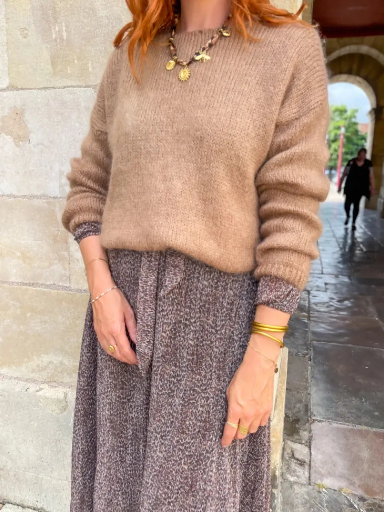 suzy_gilet_mohair_camel_4.webp Pulls, Gilets*Justine Boutique Suzy gilet mohair camel