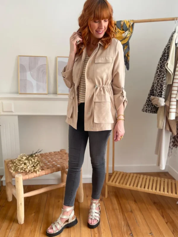Pantalons, Jeans*Justine Boutique Tanya slim gris
