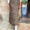 Robes, Jupes*Justine Boutique Théa jupe fluide léopard