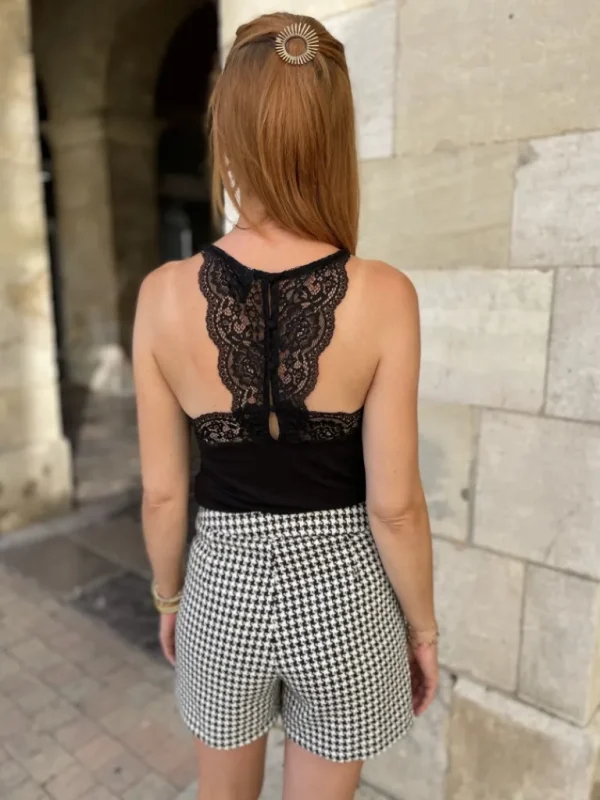 Tops, Blouses*Justine Boutique Top dentelle Ana noir