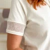 Tops, Blouses*Justine Boutique Vacy tee shirt blanc